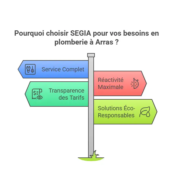 Pourquoi choisir SEGIA pour ses besoins en plomberie à Arras : Voici les raisons