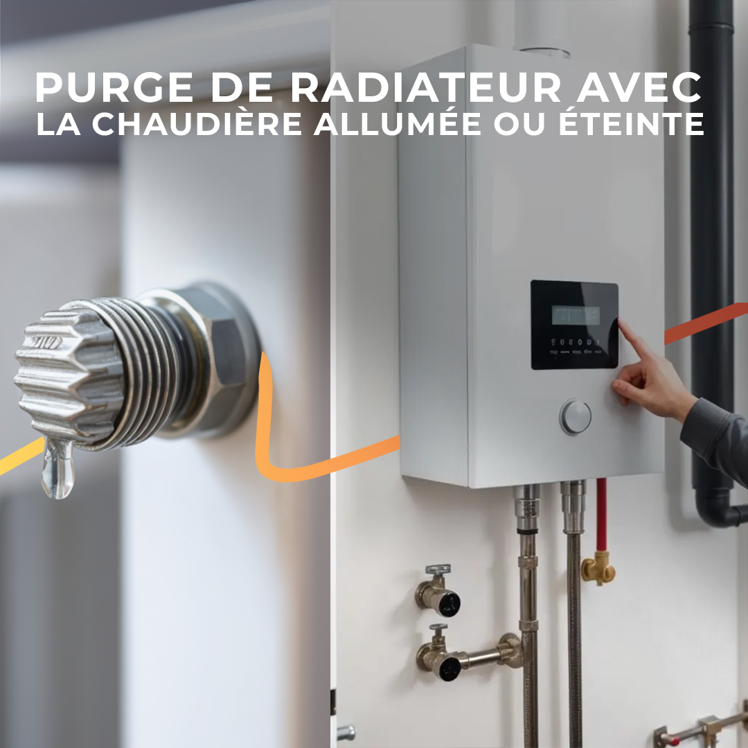 Purge de radiateur avec la chaudière allumée ou éteinte ? Réponse en 2025